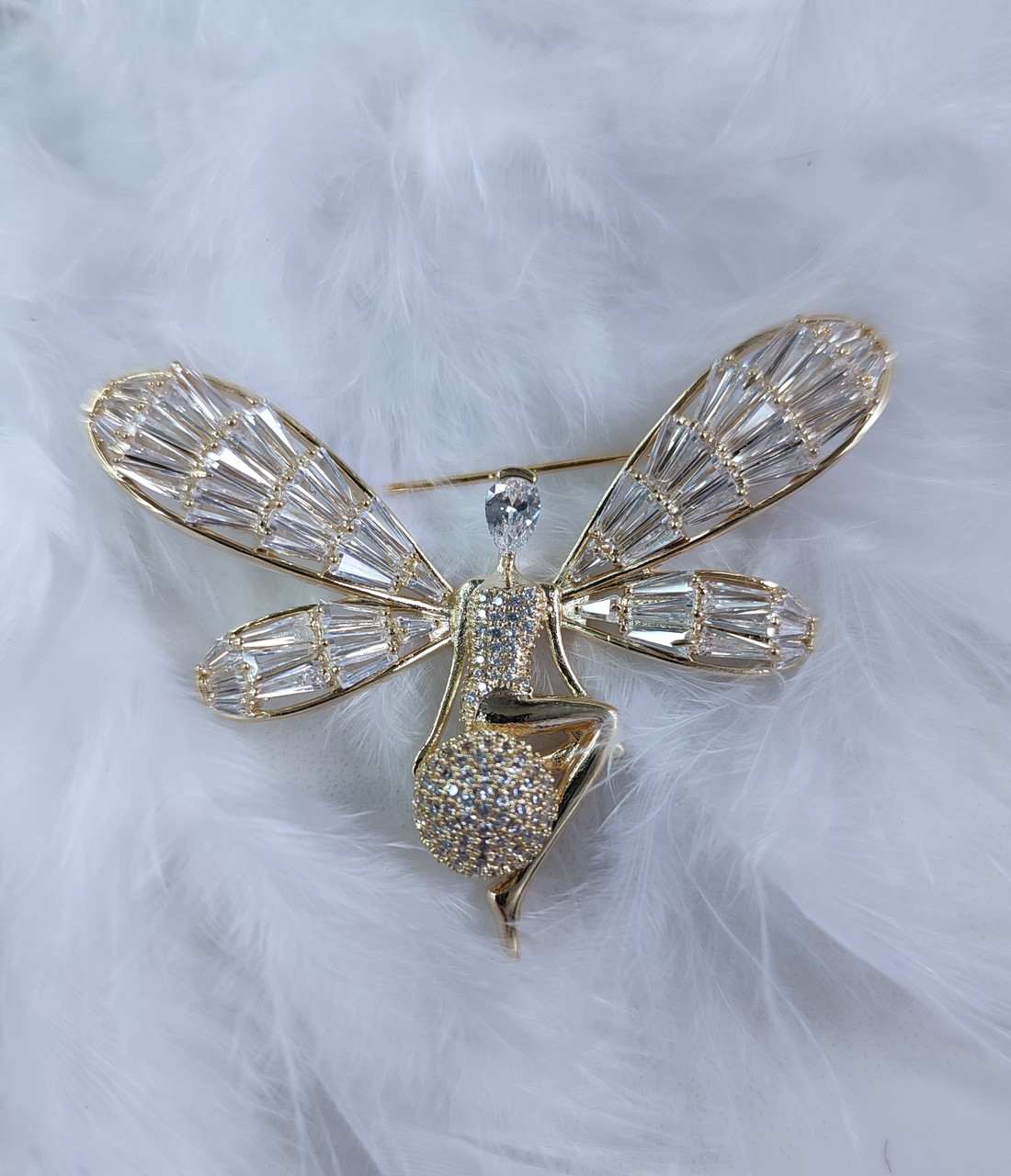 Брошка фея Swarovski
