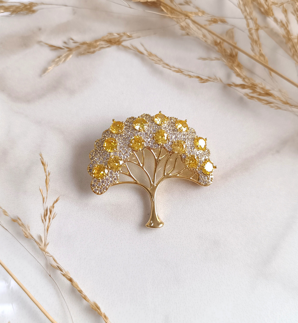 Брошка «Дерево життя» Swarovski