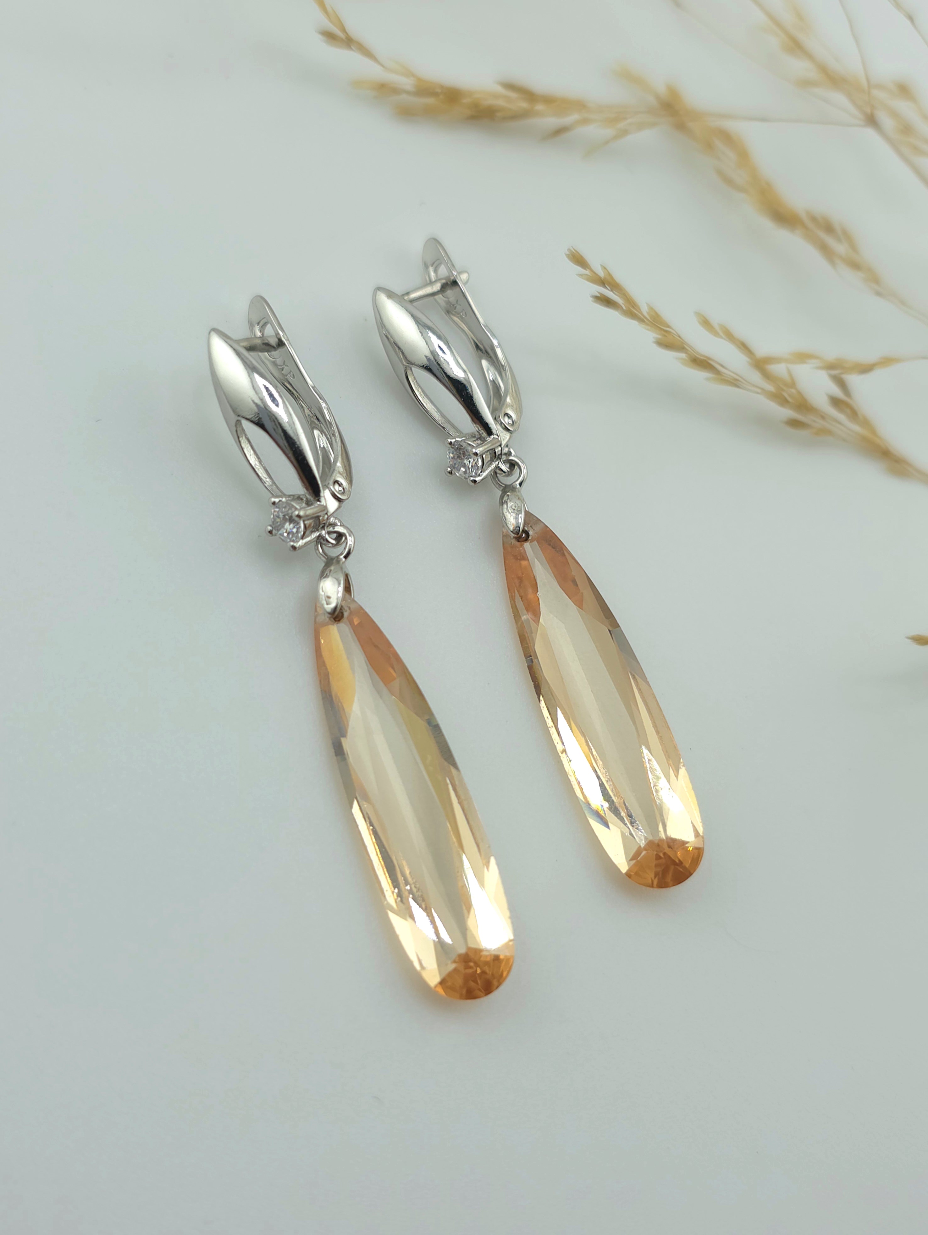 Сережки з кристалами Swarovski